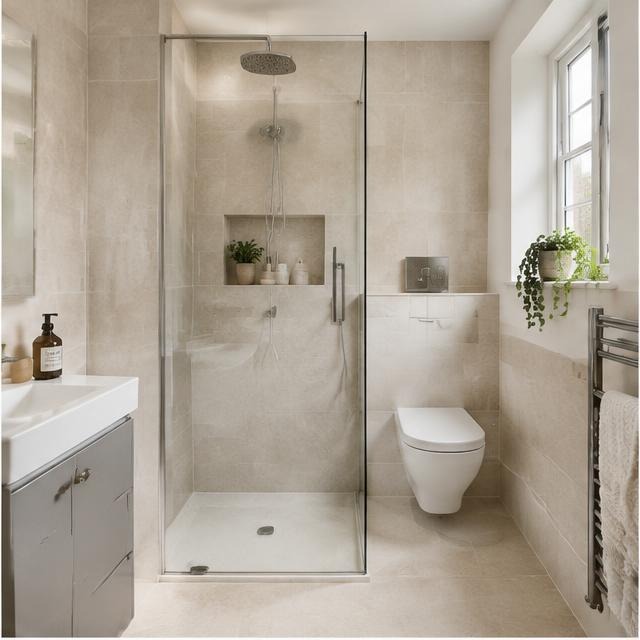 Contemporary bathroom installation